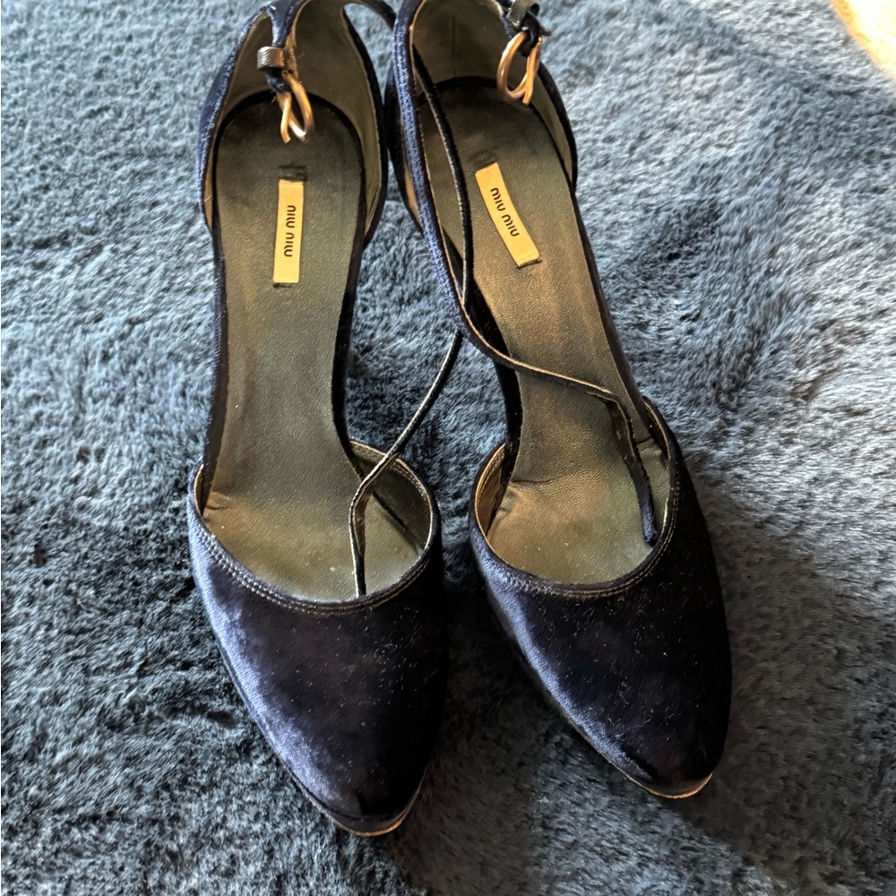 Miu Miu Blue Women's Shoes